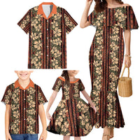 Hawaii Hibiscus Family Matching Mermaid Dress and Hawaiian Shirt Retro Style LT01 - Polynesian Pride