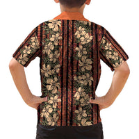 Hawaii Hibiscus Family Matching Off Shoulder Maxi Dress and Hawaiian Shirt Retro Style LT01 - Polynesian Pride