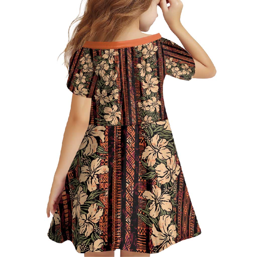 Hawaii Hibiscus Family Matching Off Shoulder Maxi Dress and Hawaiian Shirt Retro Style LT01 - Polynesian Pride