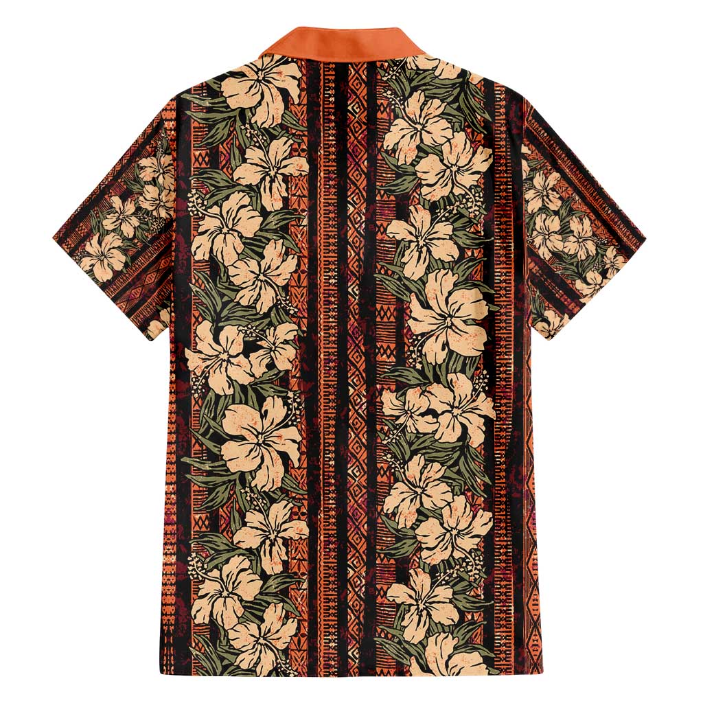 Hawaii Hibiscus Family Matching Off Shoulder Maxi Dress and Hawaiian Shirt Retro Style LT01 - Polynesian Pride