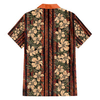 Hawaii Hibiscus Family Matching Off Shoulder Maxi Dress and Hawaiian Shirt Retro Style LT01 - Polynesian Pride