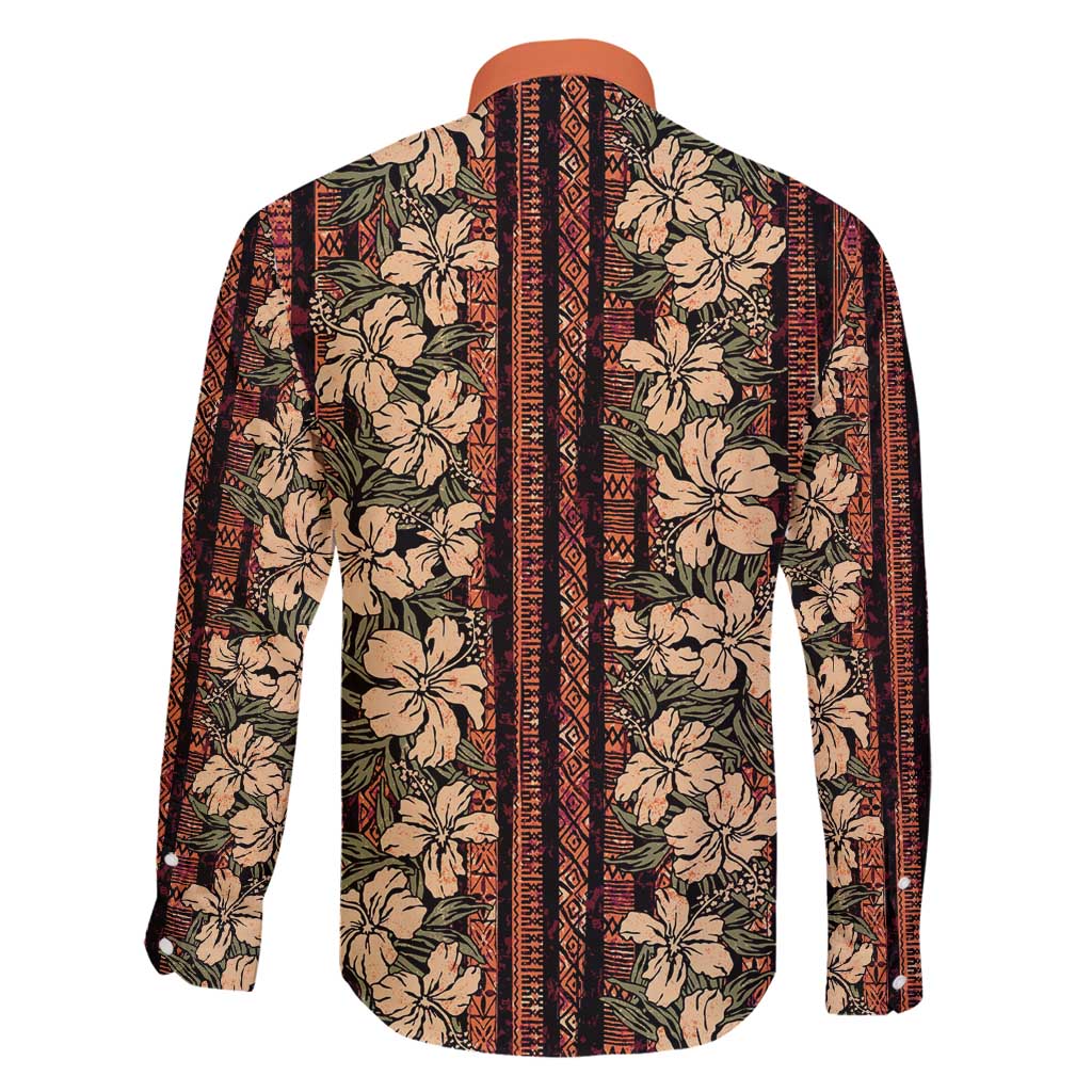 Hawaii Hibiscus Family Matching Off Shoulder Maxi Dress and Hawaiian Shirt Retro Style LT01 - Polynesian Pride