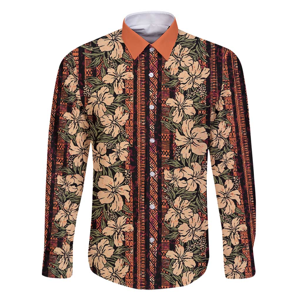 Hawaii Hibiscus Family Matching Puletasi and Hawaiian Shirt Retro Style - Polynesian Pride