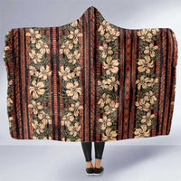 Hawaii Hibiscus Hooded Blanket Retro Style - Polynesian Pride