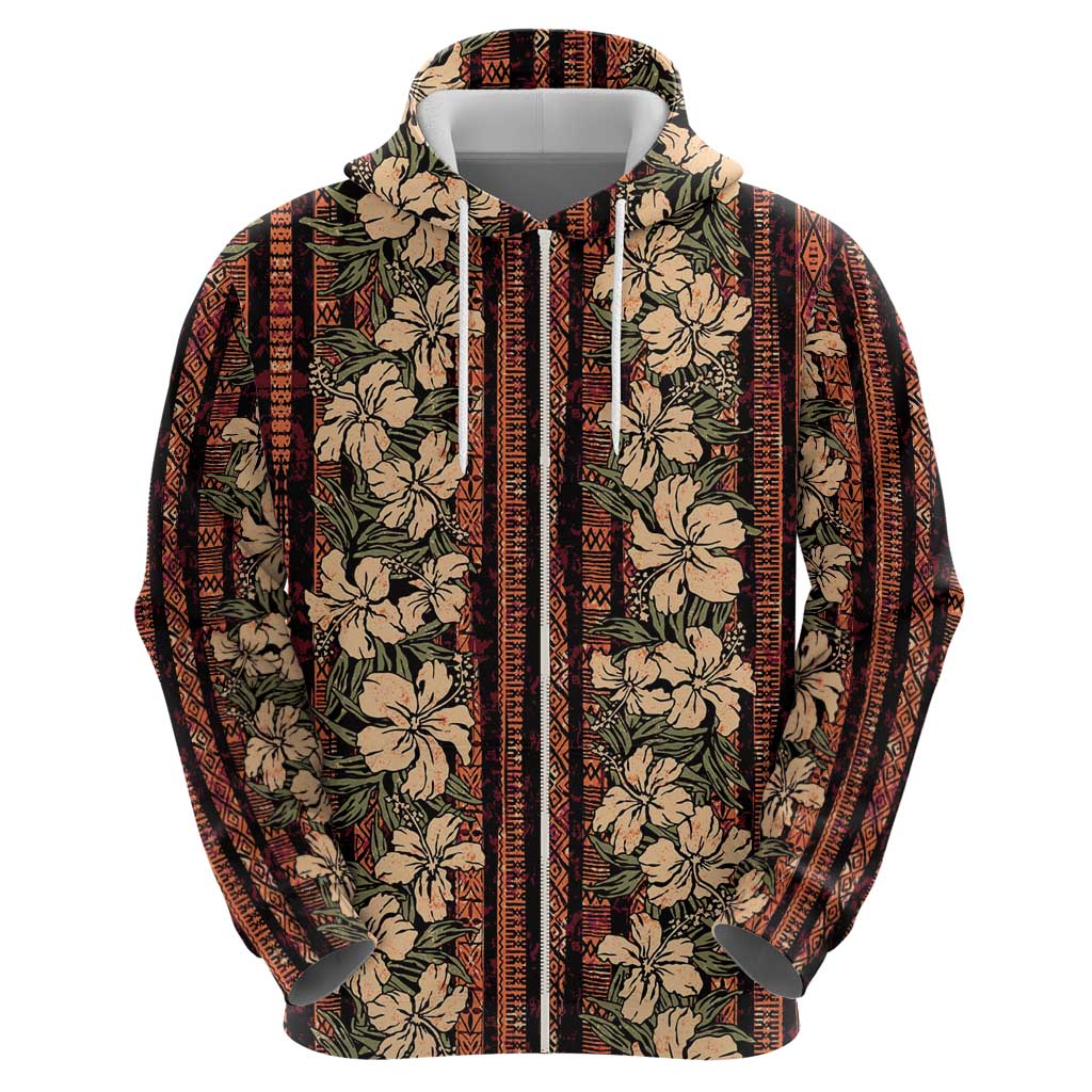 Hawaii Hibiscus Hoodie Retro Style - Polynesian Pride