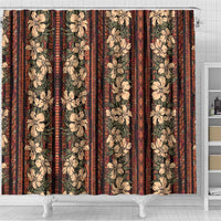 Hawaii Hibiscus Shower Curtain Retro Style - Polynesian Pride