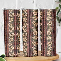 Hawaii Hibiscus Skinny Tumbler Retro Style - Polynesian Pride