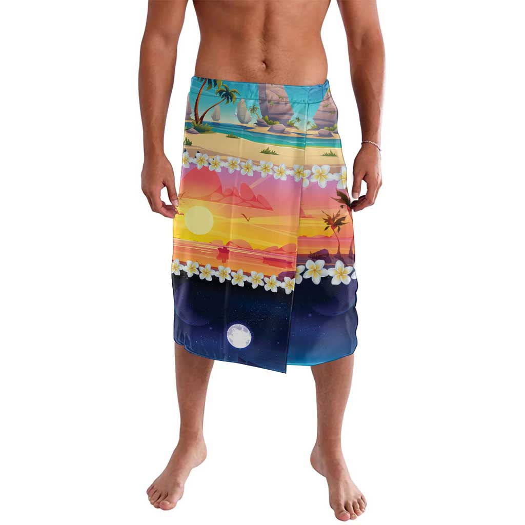 Hawaii Beach Landscape Time-Lapse Lavalava Tropical Plumeria Flowers - Polynesian Pride