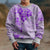 Fiji Masi With Hibiscus Tapa Tribal Kid Ugly Christmas Sweater Purple Pastel LT01 - Polynesian Pride