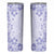 Fiji Masi With Hibiscus Tapa Tribal Skinny Tumbler Purple Pastel