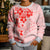 Fiji Masi With Hibiscus Tapa Tribal Kid Ugly Christmas Sweater Red Pastel LT01 - Polynesian Pride