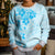 Fiji Masi With Hibiscus Tapa Tribal Kid Ugly Christmas Sweater Sky Blue Pastel LT01 - Polynesian Pride