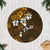 Fiji Masi With Hibiscus Tapa Tribal Tree Skirt Gold Version LT01 Casual Tree Skirts Gold - Polynesian Pride