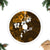 Fiji Masi With Hibiscus Tapa Tribal Tree Skirt Gold Version LT01 Fringed Tree Skirts Gold - Polynesian Pride