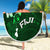 Fiji Masi Beach Blanket Fijian Hibiscus Tapa Green Version LT01 - Polynesian Pride