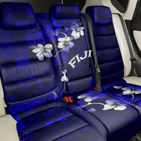 Fiji Masi Back Car Seat Cover Fijian Hibiscus Navy Blue Gold Version LT01 - Polynesian Pride