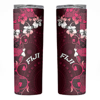 Fiji Masi Skinny Tumbler Fijian Hibiscus Tapa Pink Version