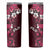 Fiji Masi Skinny Tumbler Fijian Hibiscus Tapa Pink Version