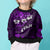 Fiji Masi Kid Ugly Christmas Sweater Fijian Hibiscus Tapa Purple Version LT01 - Polynesian Pride
