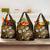 Fiji Masi Paisley With Hibiscus Tapa Grocery Bag Gold Version
