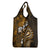 Fiji Masi Paisley With Hibiscus Tapa Grocery Bag Gold Version