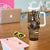 Fiji Masi Paisley With Hibiscus Tapa Tumbler With Handle Gold Version