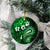 Fiji Masi Paisley With Hibiscus Tapa Ceramic Ornament Green Version LT01 - Polynesian Pride