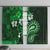 Fiji Masi Paisley With Hibiscus Tapa Window Curtain Green Version LT01 With Hooks Green - Polynesian Pride