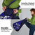 Fiji Masi Paisley With Hibiscus Tapa Grocery Bag Navy Blue Version
