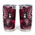 Fiji Masi Paisley With Hibiscus Tapa Tumbler Cup Pink Version