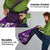 Fiji Masi Paisley Grocery Bag Fijian Hibiscus Tapa Purple Version