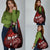Fiji Masi Paisley Grocery Bag Fijian Hibiscus Tapa Red Version