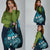 Fiji Masi Paisley Grocery Bag Fijian Hibiscus Tapa Sky Blue Version