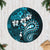 Fiji Masi Paisley Tree Skirt Fijian Hibiscus Tapa Sky Blue Version LT01 Casual Tree Skirts Blue - Polynesian Pride
