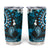 Fiji Masi Paisley Tumbler Cup Fijian Hibiscus Tapa Sky Blue Version