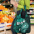 Fiji Masi Paisley Grocery Bag Fijian Hibiscus Tapa Turquoise Version