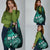 Fiji Masi Paisley Grocery Bag Fijian Hibiscus Tapa Turquoise Version