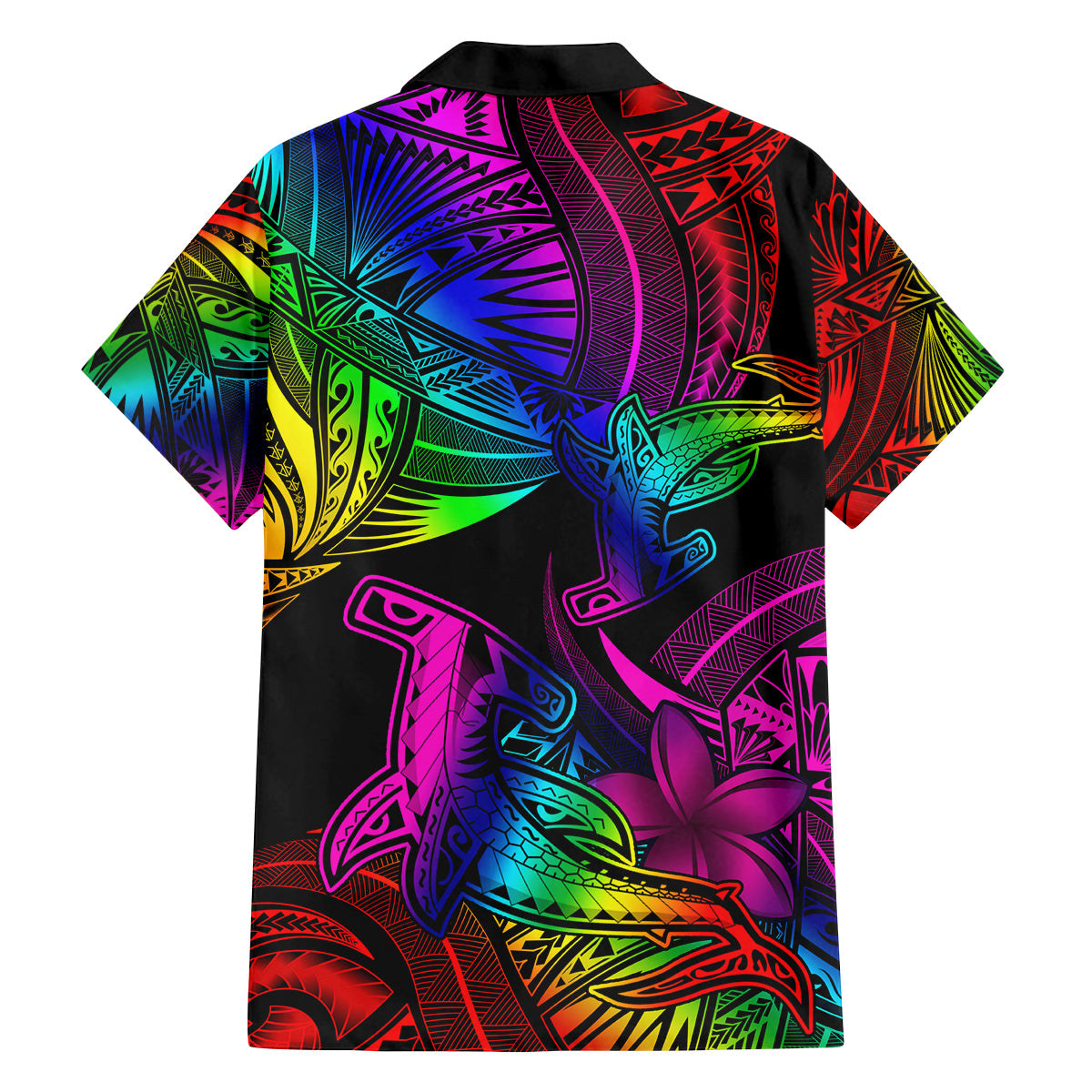 LGBT History Month Family Matching Tank Maxi Dress and Hawaiian Shirt Polynesian Hammerhead Shark LT01 - Polynesian Pride