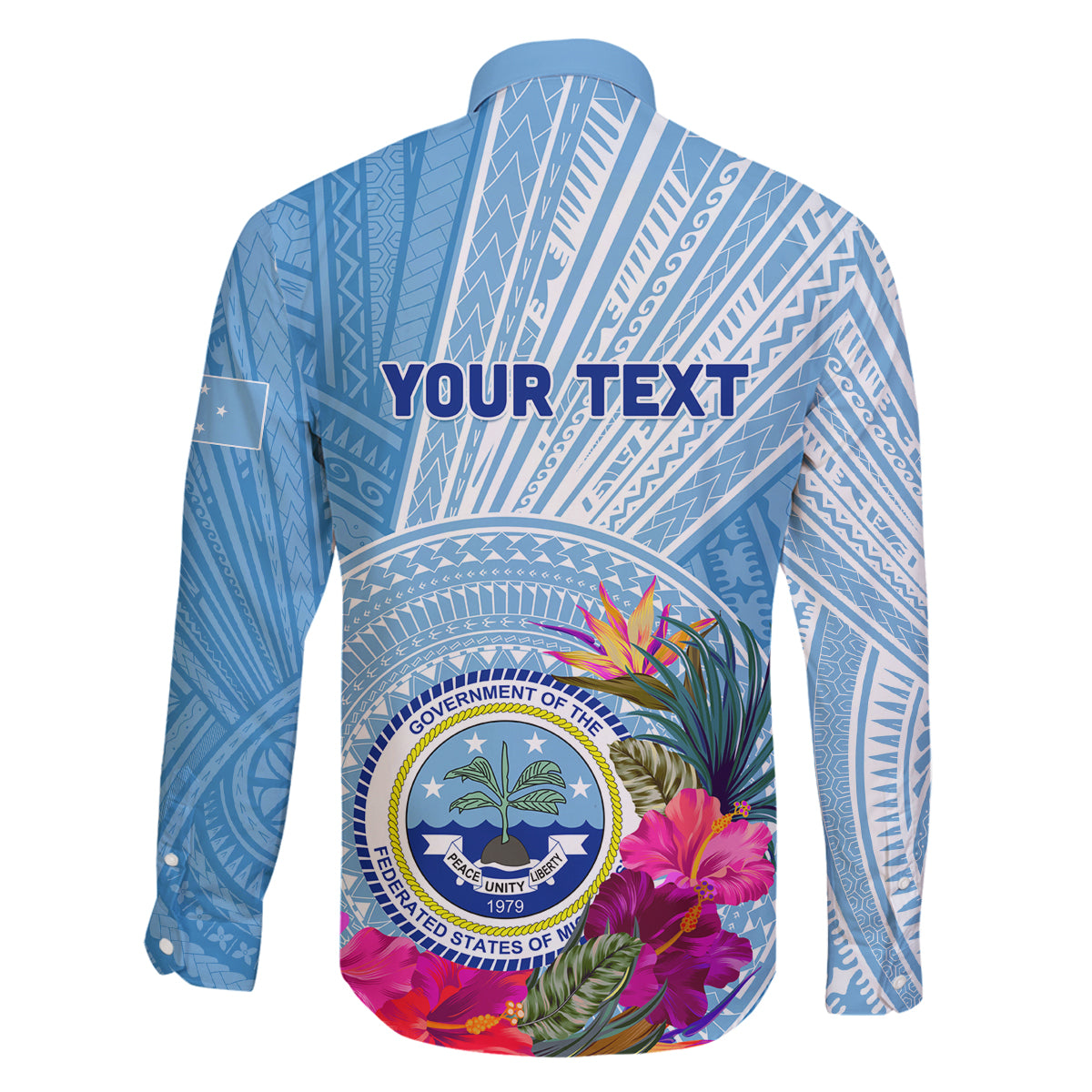 Micronesia Culture Day Family Matching Off Shoulder Maxi Dress and Hawaiian Shirt Tribal Pattern Tropical Style LT01 - Polynesian Pride