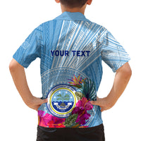 Micronesia Culture Day Kid Hawaiian Shirt Tribal Pattern Tropical Style LT01 - Polynesian Pride