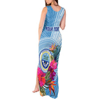 Micronesia Culture Day Tank Maxi Dress Tribal Pattern Tropical Style LT01 - Polynesian Pride