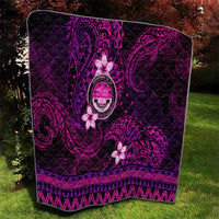 FSM Culture Day Quilt Tribal Pattern Pink Version LT01 - Polynesian Pride