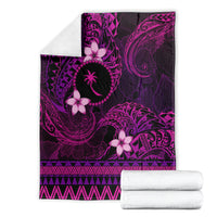 FSM Chuuk State Blanket Tribal Pattern Pink Version LT01 - Polynesian Pride