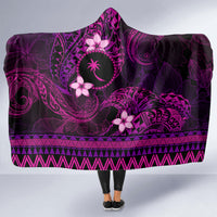 FSM Chuuk State Hooded Blanket Tribal Pattern Pink Version LT01 - Polynesian Pride