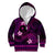 FSM Chuuk State Kid Hoodie Tribal Pattern Pink Version LT01 Zip Hoodie Pink - Polynesian Pride