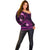 FSM Chuuk State Off Shoulder Sweater Tribal Pattern Pink Version LT01 - Polynesian Pride