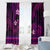 FSM Pohnpei State Window Curtain Tribal Pattern Pink Version LT01 - Polynesian Pride