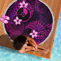 FSM Yap State Beach Blanket Tribal Pattern Pink Version LT01 - Polynesian Pride