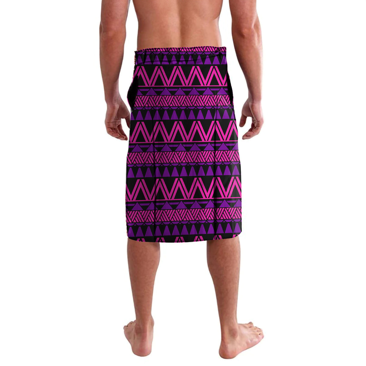 FSM Yap State Lavalava Tribal Pattern Pink Version LT01 - Polynesian Pride