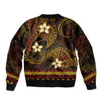 FSM Culture Day Bomber Jacket Tribal Pattern Gold Version LT01 - Polynesian Pride